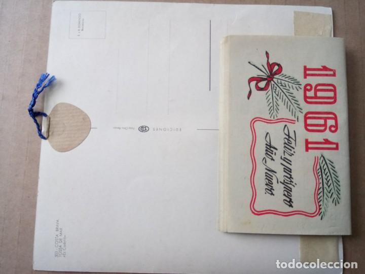 Documentos antiguos: CALENDARIO POSTAL JOYERIA RIERA 1961 - Foto 2