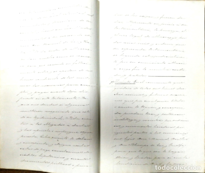 Documentos antiguos: CADIZ, 1901. TESTAMENTO DE MANUELA GUELFO Y PEDEMONTE. - Foto 2