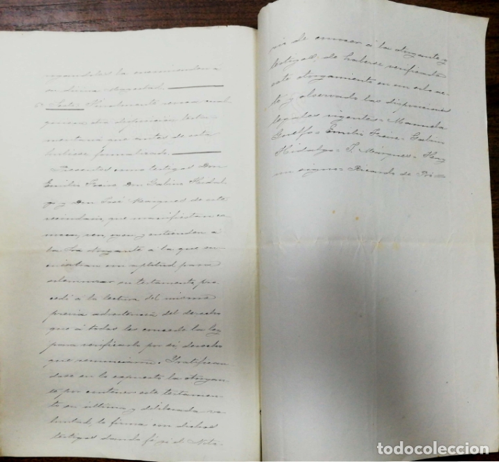 Documentos antiguos: CADIZ, 1901. TESTAMENTO DE MANUELA GUELFO Y PEDEMONTE. - Foto 3