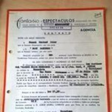 Documentos antiguos: CONTRATO: FANTASIO Y MARY SANTPERE, ACTUACIÓN EN SITGES, 1975