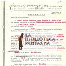 Documentos antiguos: CONTRATO DE GUILERMINA MOTTA PARA ACTUACIÓN EN GRAN HOTEL SARRIÁ, BARCELONA, 1976 [AUTÓGRAFO]