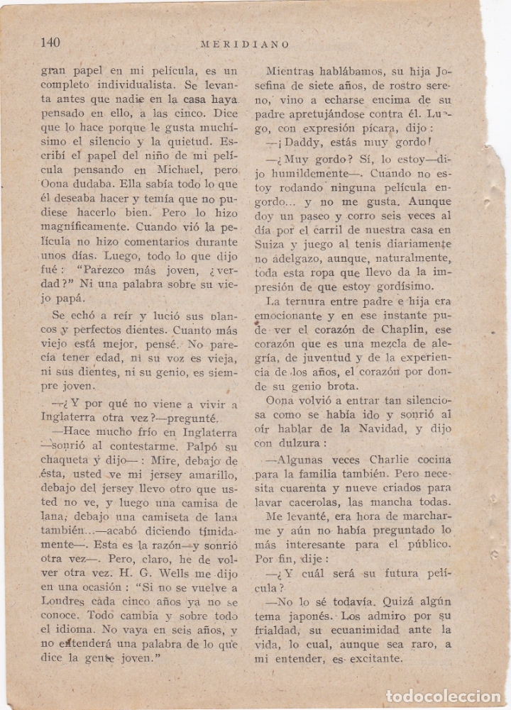 Documentos antiguos: dos hojas revista reportaje de charles chaplin - Foto 4