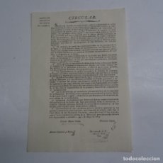 Documentos antiguos: CIRCULAR DE LA DIPUTACION PROVINCIAL DEL REYNO DE VALENCIA VICENTE Mª PATIÑO GUERRA DE INDEPENDENCIA