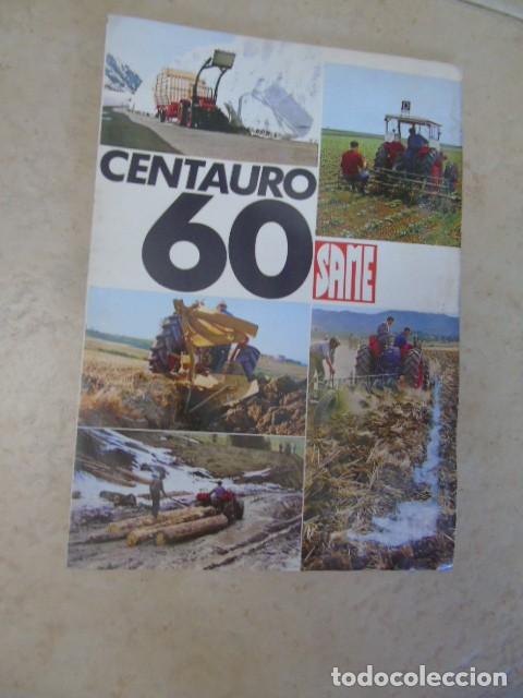 Documentos antiguos: TRACTOR SAME CENTAURO 60 FOLLETO CON CARACTERISTICAS TECNICAS - Foto 1
