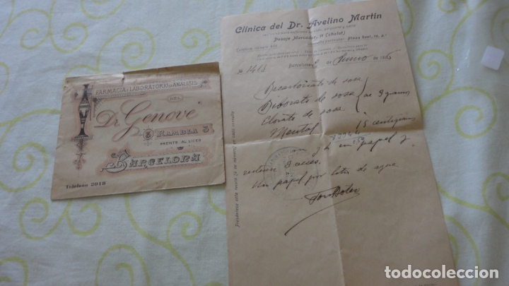 antigua receta   martin - Buy Other antique  documents on todocoleccion