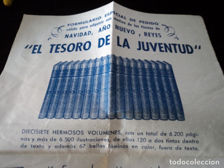 Documentos antiguos: publicidad de el tesoro de la juventud, editorial exito