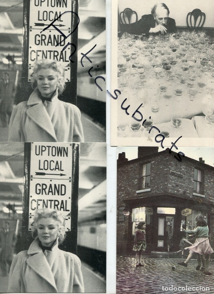 Documentos antiguos: LOTE DE 4 POSTALES MODERNAS MARILYN MONROE  ETC