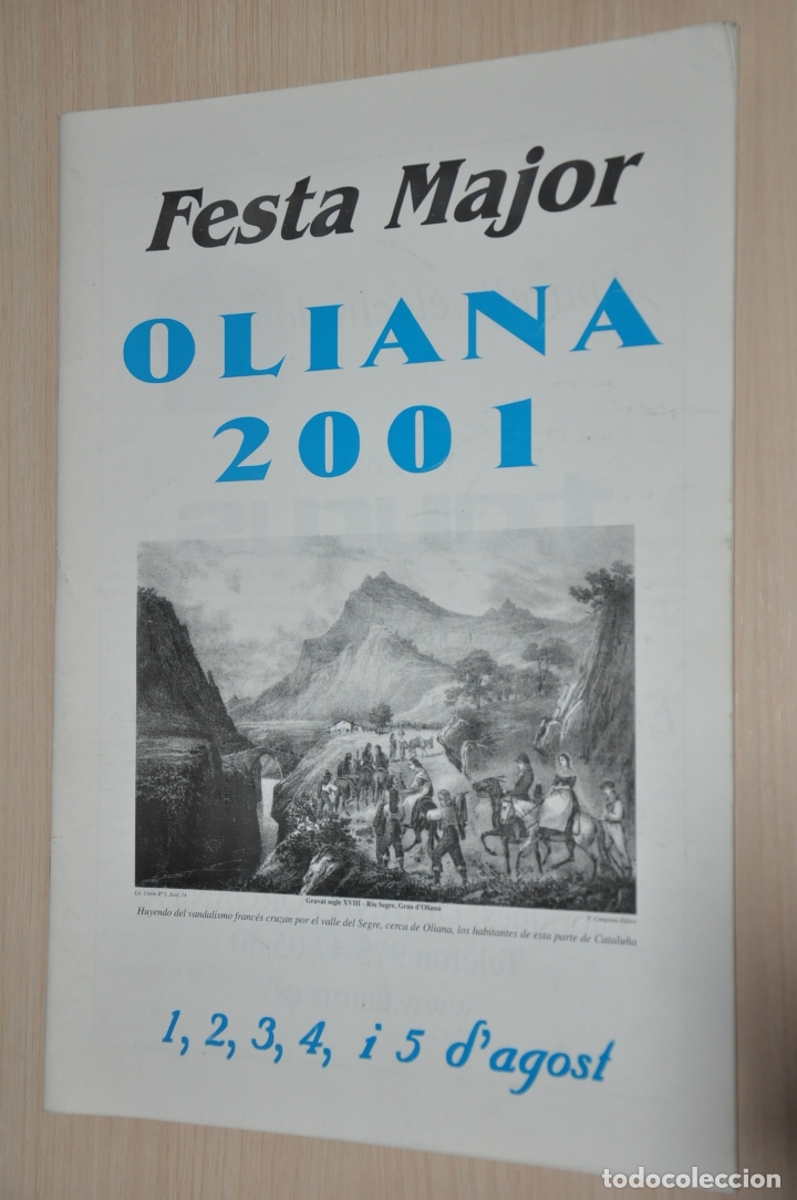 Documentos antiguos: programa festa major oliana 2001 - Foto 1