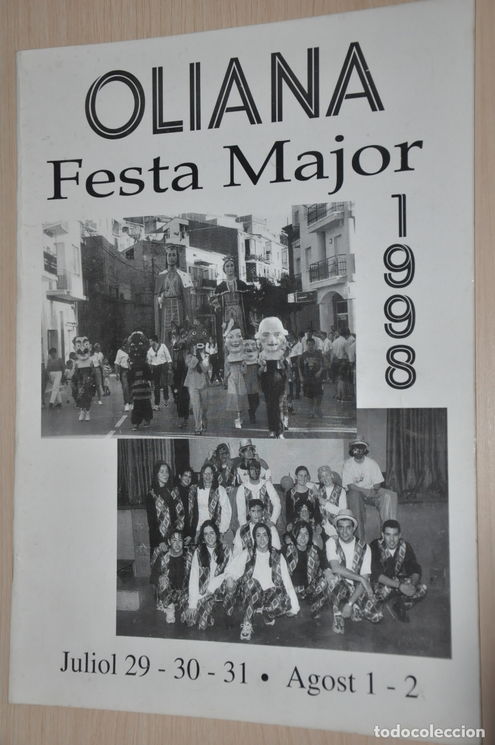 Documentos antiguos: programa festa major oliana 1998 - Foto 1