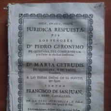 Documentos antiguos: 1734 PLEITO JURÍDICO - BARCELONA .54 PÁGINAS. Lote 175479390