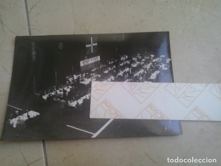 Documenti antichi: FOTO POSTAL CONGRESO EUSKO LANGILE ALKARTASUNA ELA SINDICATO STV A&Ntilde;OS SESENTA EXILIO FRANQUISMO
