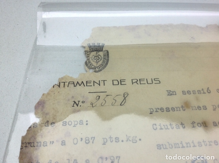 Documentos antiguos: DOCUMENTO ORIGINAL AJUNTAMENT DE REUS - A&Ntilde;O 1931 - Foto 2
