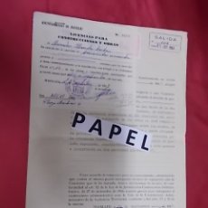 Documentos antiguos: AYUNTAMIENTO DE MANLLEU. LICENCIA PARA CONSTRUCCIONES Y OBRAS AÑO 1967, CON DOCUMENTACIÓN