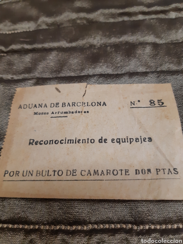 Documentos antiguos: Aduana Barcelona Mozos Arrumbadores - Foto 4