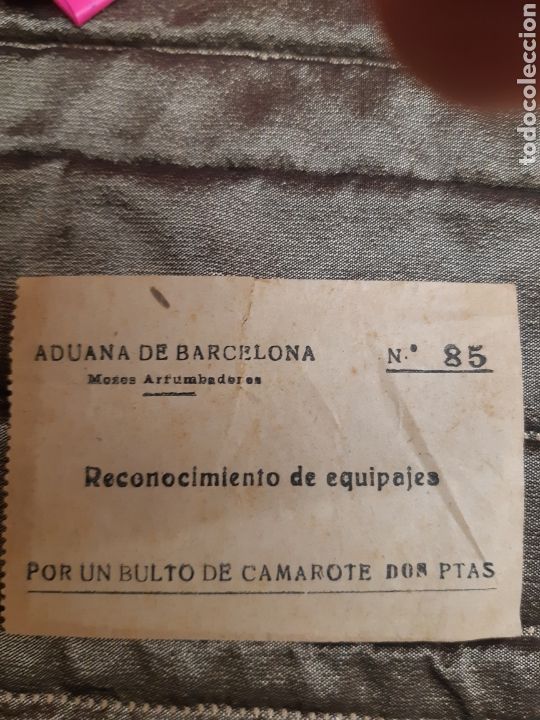 Documentos antiguos: Aduana Barcelona Mozos Arrumbadores - Foto 1