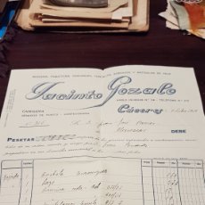 Documentos antiguos: FACTURA JACINTO GOZALO CAMISERIA CACERES. Lote 179556006