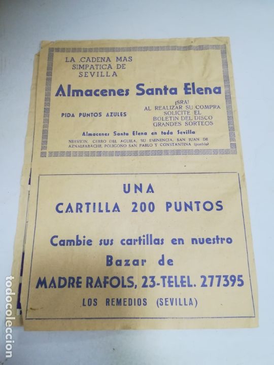 Documentos antiguos: LA VOZ DEL GUADALQUIVIR. SEVILLA. PROGRAMA PUNTOS AZULES. CARTILLA. VER FOTOS