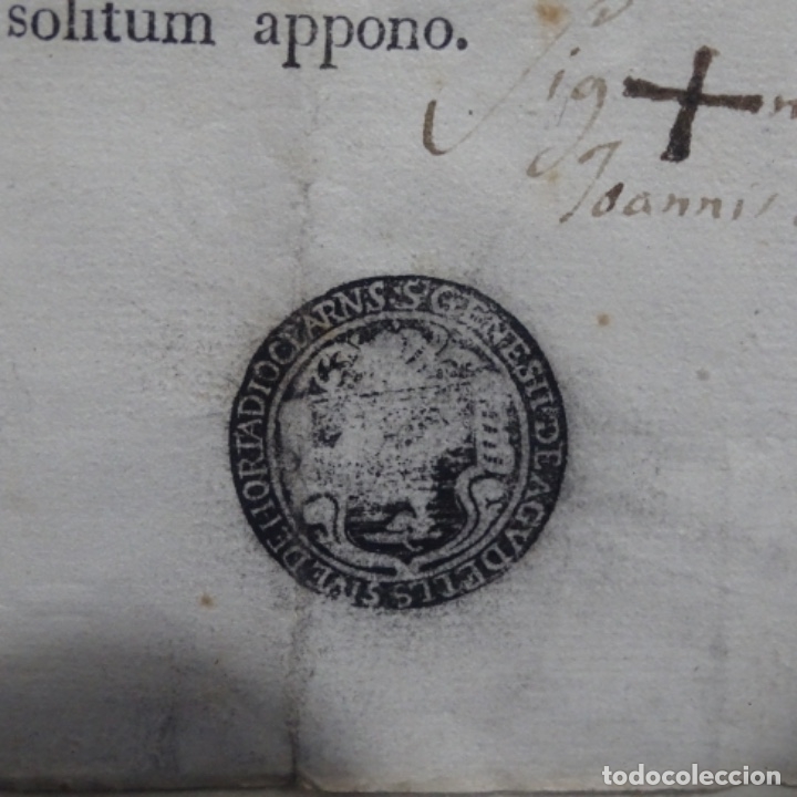 Documentos antiguos: Documento manuscrito en lat&iacute;n del a&ntilde;o 1817. - Foto 6