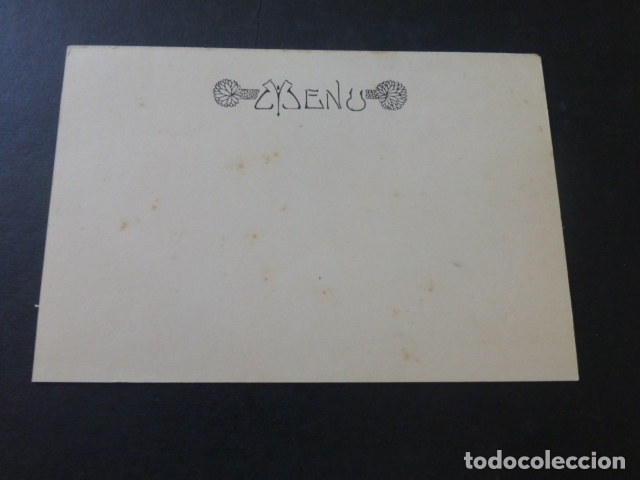 Documentos antiguos: MENU FLORES CROMOLITOGRAFICO - Foto 2