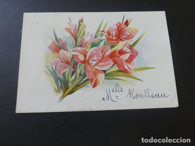 Documentos antiguos: MENU FLORES CROMOLITOGRAFICO - Foto 1