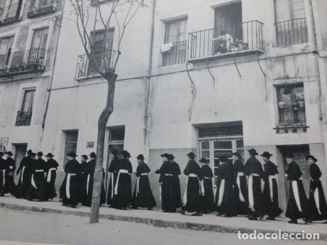 Documentos antiguos: CUENCA SEMINARISTAS ANTIGUA LAMINA HUECOGRABADO - Foto 1