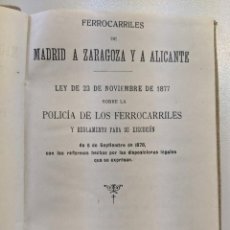 Documentos antiguos: 1914 FERROCARRILES MZA POLICIA DE LOS FERROCARRILES - RIVADENEYRA. Lote 187379858
