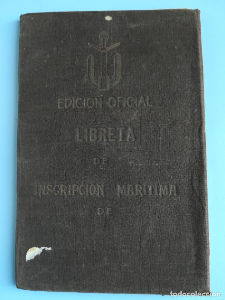 Documentos antiguos: LIBRETA DE INSCRIPCI&Oacute;N MAR&Iacute;TIMA 1918 - Foto 1