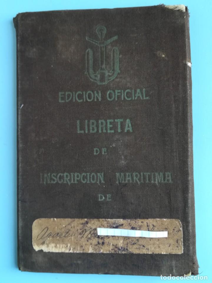 Documentos antiguos: LIBRETA DE INSCRIPCI&Oacute;N MAR&Iacute;TIMA 1918 - Foto 1