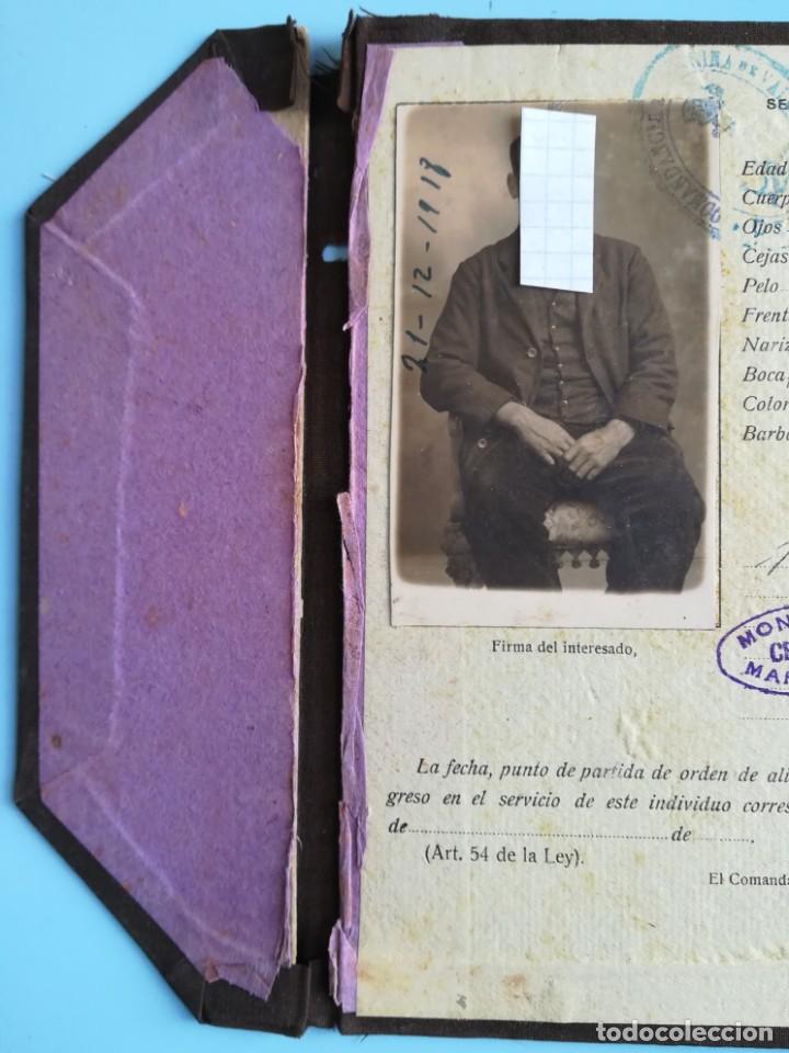 Documentos antiguos: LIBRETA DE INSCRIPCI&Oacute;N MAR&Iacute;TIMA 1918 - Foto 7