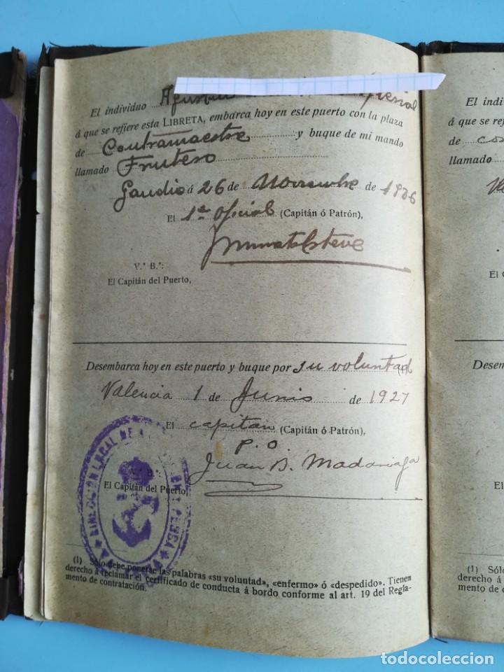 Documentos antiguos: LIBRETA DE INSCRIPCI&Oacute;N MAR&Iacute;TIMA 1918 - Foto 13