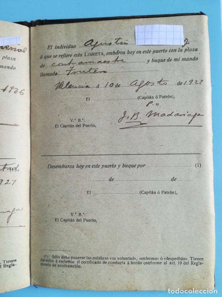 Documentos antiguos: LIBRETA DE INSCRIPCI&Oacute;N MAR&Iacute;TIMA 1918 - Foto 14
