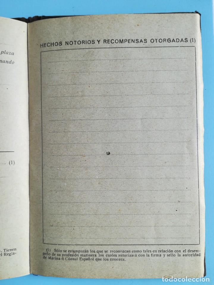 Documentos antiguos: LIBRETA DE INSCRIPCI&Oacute;N MAR&Iacute;TIMA 1918 - Foto 16