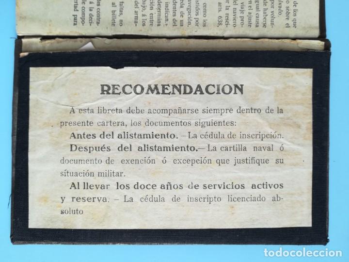 Documentos antiguos: LIBRETA DE INSCRIPCI&Oacute;N MAR&Iacute;TIMA 1918 - Foto 20