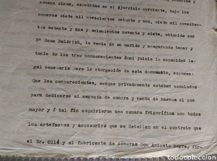 Documentos antiguos: Antiguo Documento notario Tarragona 1923 - Foto 2
