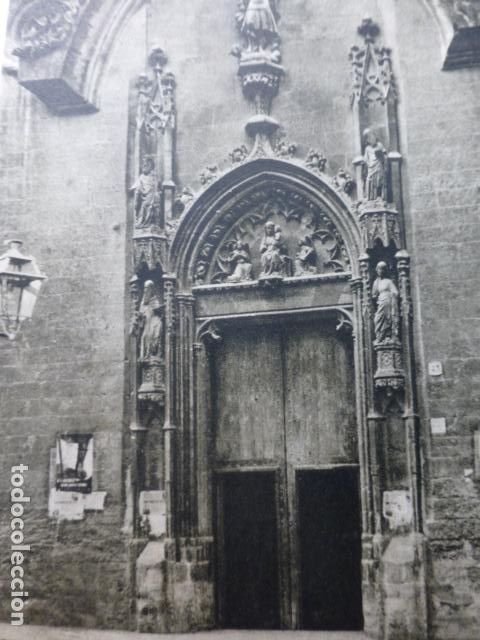 Documentos antiguos: PALMA DE MALLORCA PUERTA SAN MIGUEL ANTIGUA LAMINA HUECOGRABADO A&Ntilde;OS 40
