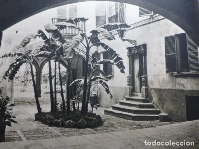 Documentos antiguos: PALMA DE MALLORCA PATIO DEL PALACIO VERI ANTIGUA LAMINA HUECOGRABADO A&Ntilde;OS 40