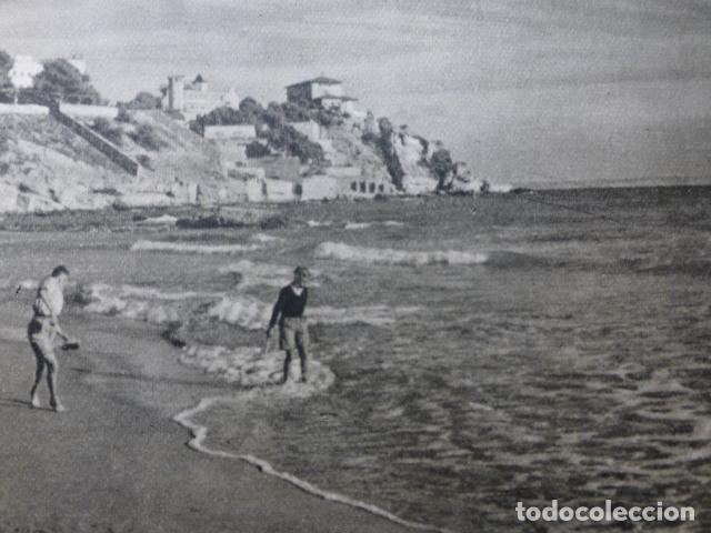 Documentos antiguos: CALA MAJOR PALACIO MIRAVENT ANTIGUA LAMINA HUECOGRABADO A&Ntilde;OS 40