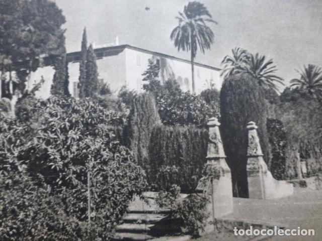 Documentos antiguos: SON BERGA MALLORCA CASERIO ANTIGUA LAMINA HUECOGRABADO A&Ntilde;OS 40