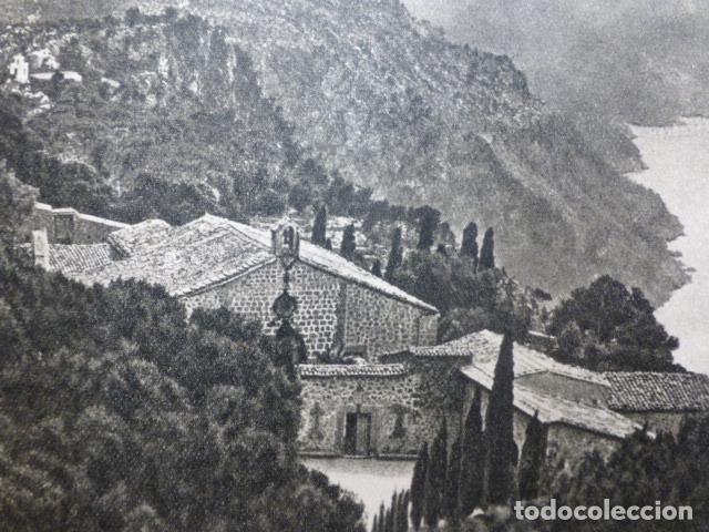 Documentos antiguos: VALLDEMOSSA MALLORCA LA ERMITA ANTIGUA LAMINA HUECOGRABADO A&Ntilde;OS 40