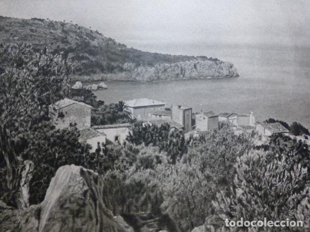 Documentos antiguos: LLUCH ALCARI MALLORCA VISTA ANTIGUA LAMINA HUECOGRABADO A&Ntilde;OS 40