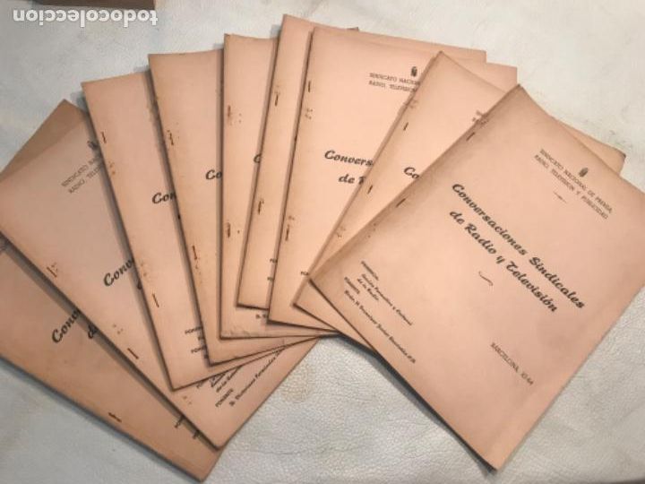 Documentos antiguos: CONVERSACIONES SINDICALES DE RADIO Y TELEVISI&Oacute;N. SINDICATO NACIONAL DE PRENSA, RADIO Y TELEVISI&Oacute;N 64