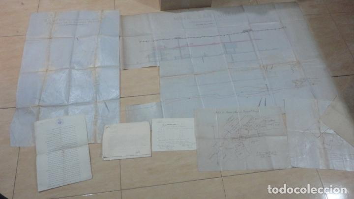 Documentos antiguos: PLANOS DOCUMENTOS MINERIA MINAS SAN RAMON. SAN LORENZO SAN JUAN. GRUPO TRIUNFO. AZUAGA BADAJOZ