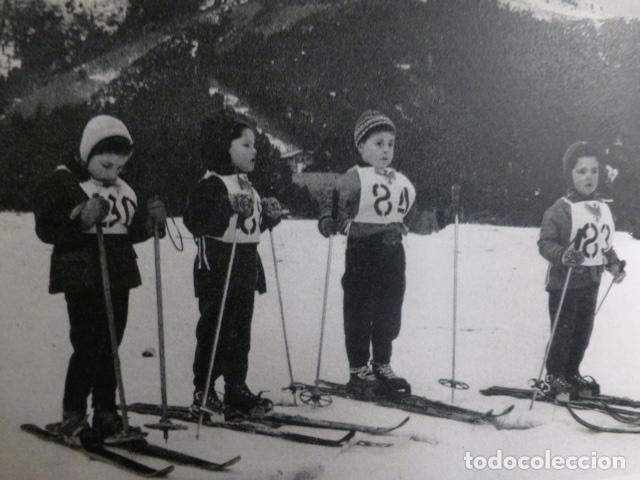 Documentos antiguos: LA MOLINA GERONA ESTACION DE ESQUI ANTIGUA LAMINA HUECOGRABADO