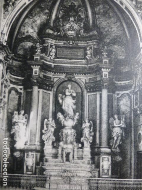 Documentos antiguos: CERVERA LERIDA IGLESIA DE LA UNIVERSIDAD ANTIGUA LAMINA HUECOGRABADO