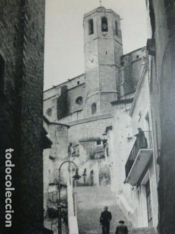 Documentos antiguos: BALAGUER LERIDA ASPECTO URBANO ANTIGUA LAMINA HUECOGRABADO