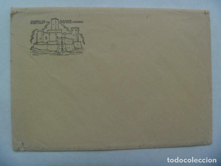 Documentos antiguos: SOBRE CON MEMBRETE DEL CASTILLO DE JAVIER ( NAVARRA ) - Foto 1