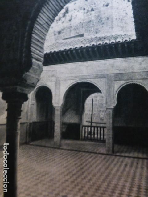 Old Documents: GRANADA ALHAMBRA DETALLE ANTIGUA LAMINA HUECOGRABADO