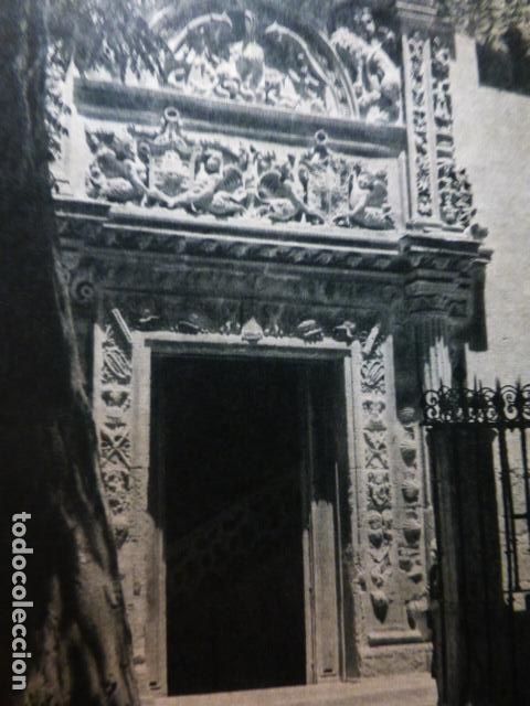 Old Documents: GRANADA CASA CASTRIL PORTADA ANTIGUA LAMINA HUECOGRABADO