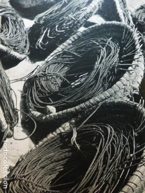 Documentos antiguos: ALMERIA FAENAS DE LA PESCA ANTIGUA LAMINA HUECOGRABADO