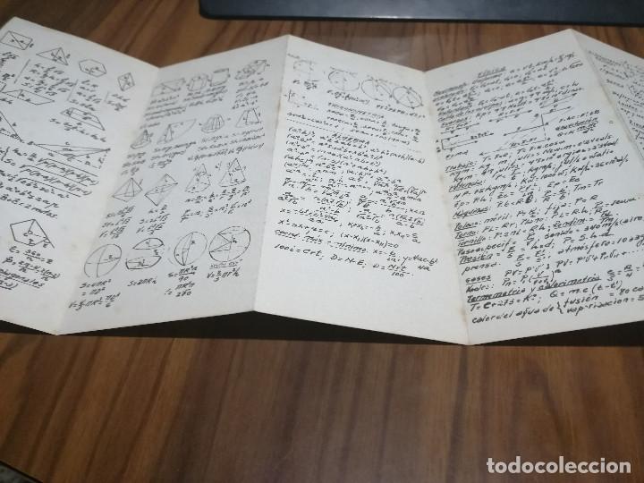 Documentos antiguos: COCA COLA REFRESCA MEJOR. TRIPTICO CON FORMULAS Y ESQUEMAS PARA EL ESTUDIANTE. DIFICIL. E9 4